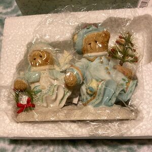 Enesco Winter Bear Duo - Blue and White